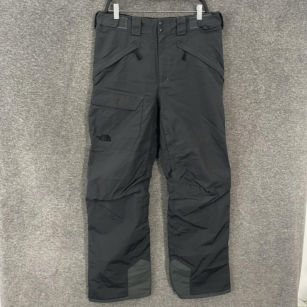 The North Face Pants Mens Medium Black DryVent Snow Ski Waterproof Nylon Outdoor